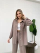 Костюм-двійка кавового кольору 37309 50/52 - зображення 4
