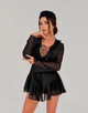 Жіноча міні сукня-комбінезон на зав'язках Uaclothes 42-44 Чорний (like37326-177581349) - изображение 3