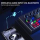Внешняя звуковая карта F009, аудиоинтерфейс, микшер, Bluetooth адаптер Live Sound Card USB-гарнитура для микрофона Voice Changer - изображение 4