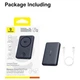 Повербанк Baseus EnerFill FT11 Magnetic 10000 mAh, 27W, для Apple Watch і смартфона, USB-C, чорний (P1OO821O6IZ3-OO) - зображення 3