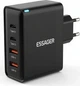 Адаптер блок зарядки Essager до 100W на 4 порти Чорний - зображення 1