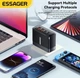 Адаптер блок зарядки Essager до 100W на 4 порти Чорний - зображення 7