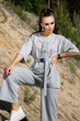 Жіночий костюм з двонитки оверсайз з укороченими брюками Seventeen XL Сірий (2000000149035) - изображение 1