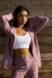 Жіночий костюм із американського крепу з жакетом і брюками Seventeen L Бузковий (2000000170053) - изображение 6