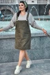 Жіночий сарафан plus size із замшевої діагоналі Seventeen 3XL Зелений (2000000154350) - изображение 5