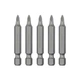 Комплект отверточних насадок PZ1 1/4"*50мм, ACR, S2, уп. 5шт., STORM INTERTOOL VT-0203 - зображення 2