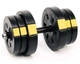 Набор гантелей разборных Besport PowerPro 2х21 кг 42 кг ABS диски Гриф 30 мм 45 см 5 лет гарантии - изображение 4