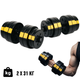 Набор гантелей разборных Besport PowerPro 2х31 кг 62 кг ABS диски Гриф 30 мм 52 см 5 лет гарантии - изображение 1
