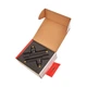 Комплект кранов для полотенцесушителя угловой Koer KR.SET.535 BLACK - M1/2''xM1/2'' удлиненный (KR5844) - изображение 4
