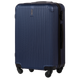 Дорожный пластиковый чемодан Wings TR058 Egret малый (S) ручная кладь на 4 колесах 55х38х21 см, синий - изображение 1