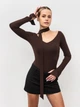 Боди "Амаретто" ROMASHKA Коричневый, L/XL, 20032 - изображение 5
