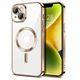Чехол Fiji Chrome для Apple iPhone 14 с MagSafe и защитой камер Brown - изображение 1
