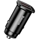 Автомобільний зарядний пристрій Baseus Square Metal зі швидкою зарядкою QC3.0 30W / 5A 2USB Black (CCALL-DS01) - зображення 2