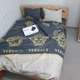 Постільна білизна KoTetextile бязь голд євро 200-220 см 50-70 2шт з резинкою версаче темно-сірий - зображення 2