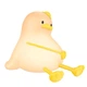 Нічник дитячий силіконовий акумуляторний HOCO HX16 Duck (1200 mAh, 7 год). White - зображення 2