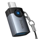 Перехідник Type-C to USB 3.0 HOCO UA46C Victory з LED-індикатором (OTG, 5 Гбіт/с). Grey - зображення 3