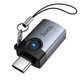 Перехідник Type-C to USB 3.0 HOCO UA46C Victory з LED-індикатором (OTG, 5 Гбіт/с). Grey - зображення 7