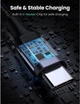 Кабель Type-C на Type-C Г-подібний UGREEN US334 Right Angle Cable Aluminium Shell (1m, 100W, 5A). Gray - зображення 8