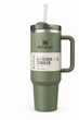 Термокружка Stanley Quencher H2.O FlowState™ Tumbler з трубочкою і ручкою 1.18 л Оливкова - изображение 2