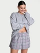 Пижама (лонгслив + шорты) женская хлопковая Victoria's Secret 329763698 S Серая (1159855183) - изображение 1