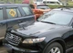 Дефлектор капота мухобойка Infiniti FX 35 45 03-08 HIC черная Инфинити ФХ АМ0006928 - изображение 1