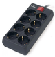 Мережевий фільтр живлення REAL-EL RS-8 PROTECT 3m black (EL122300022) - зображення 5