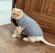 Свитер для котов (кошек) Косичка M Серый - изображение 3