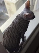 Свитер для котов (кошек) Косичка M Серый - изображение 6
