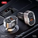 Автомобільний зарядний пристрій XO CC61 Smart 100W/USB-A (30W) + Type-C (45W) + Lightning (25W) Silver (XO-CC61) - зображення 7