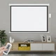 Настінний моторизований проекційний екран 100” 16:9 | 4K, пульт + дротове керування електронний проекційний екран для дому, офісу та навчання 221 × 125 см (YRE87) - зображення 8
