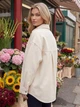 Женская джинсовая рубашка Shift Oversize бежевая 46-48 (L/XL) - изображение 2