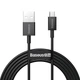 Кабель Baseus Superior Series Fast Charging USB-A to Micro-USB 2m Black (CAMYS-A01) - изображение 1