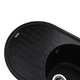 Гранітна мийка Globus Lux OHARA 770х500 А0001, чорний металік - изображение 3