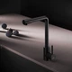 Смеситель для кухни с L-изливом AM.PM X-Joy S EcoStart черный F85B05022 - изображение 2