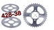 Зірка задня мотоцикла 428-38 Viper-V250L Dragon/ZS 250GY-8/SPARK SP250D-7 Forte (56100) - зображення 2