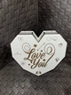 Подарункова коробка у формі серця «Love you», Подарункова коробка серця, Дерев'яний бокс, Коробка, - зображення 4