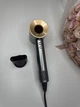 Super Hair Dryer фен сіро-золотий з 1 насадкою концентратор та синій кейс у комплекті - зображення 8