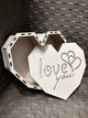 Подарункова коробка у формі серця «Love you», Подарункова коробка серця, Дерев'яний бокс, Коробка, День закоханих, - зображення 1