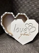 Подарункова коробка у формі серця «Love you», Подарункова коробка серця, Дерев'яний бокс, Коробка, День закоханих, - зображення 2
