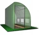 Полуарочная теплица 4×1,5×2 м 6 м² Garden Line TUN1439 садовый парник для овощей и цветов мини-теплица для дачи и огорода пленочная укрывная теплица компактная складная переносная защита от ветра дождя солнца быстрая сборка - изображение 2