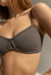 Лиф женский Стаф серый однотонный стильный белье Staff bi gray L (340961) - изображение 3