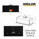 Кухонная вытяжка с управлением жестами Weilor LUNA WBG 59 BLACK SILENCE, черная мощная полновстроенная вытяжка для кухни 54.7 см - изображение 8