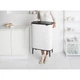 Бак для мусора Brabantia Bo Touch Bin Hi двухсекционный 2х30 л белый 130601 (00800818) - изображение 10