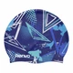 Шапочка для плавания Renvo Kerio Triangles взрослый синий для бассейна (2SC150-0403) - изображение 1