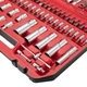 Набір інструментів 1/2" & 1/4" INTERTOOL ET-9108 110 од. шестигранні TORX подовжені головки з насадками - зображення 3