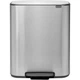 Бак для мусора Brabantia Bo Pedal Bin 60 л серебристый матовый 211324 (00800909) - изображение 1