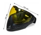 Маска пейнтбольная FMA F1 Paintball с одинарным стеклом - Black/Yellow - изображение 7