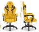 Геймерське крісло Hell's Chair HC-1007 Yellow Black - изображение 10