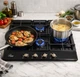 Варочная поверхность газовая Luxor 650 Emaille Turbo Wok Italy KUP + круглая подставка Wok в подарок, черный - изображение 2