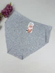 Высокие бесшовные хлопковые трусы 10378, 3XL (ОБ 117-127), Серый - изображение 1
